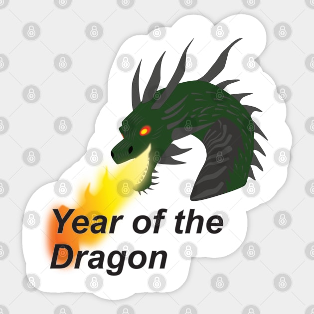 Chinese new year dedicated to the dragon Sticker by GiCapgraphics